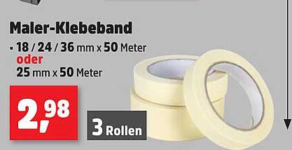 Maler-Klebeband - 3 Rollen