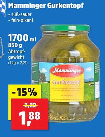 Mamminger Gurkentopf - süß-sauer und fein-pikant