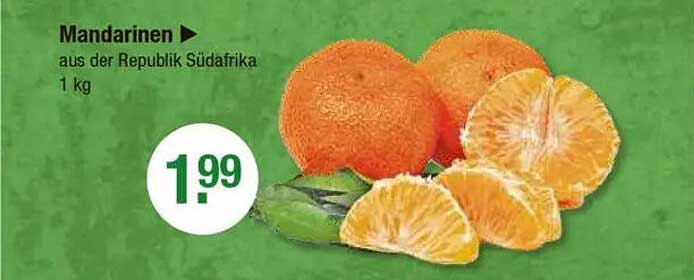 Mandarinen aus der Republik Südafrika - 1 kg zum Sonderpreis
