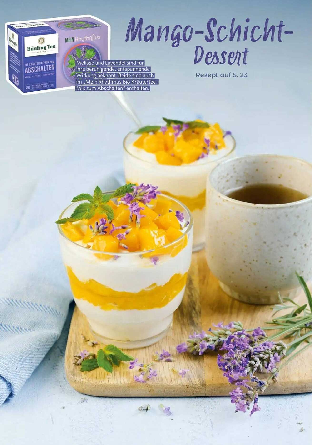 Mango-Schicht-Dessert