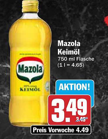 Mazola Keimöl 750 ml Flasche