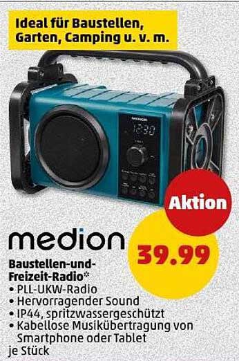 medion Baustellen- und Freizeit-Radio
