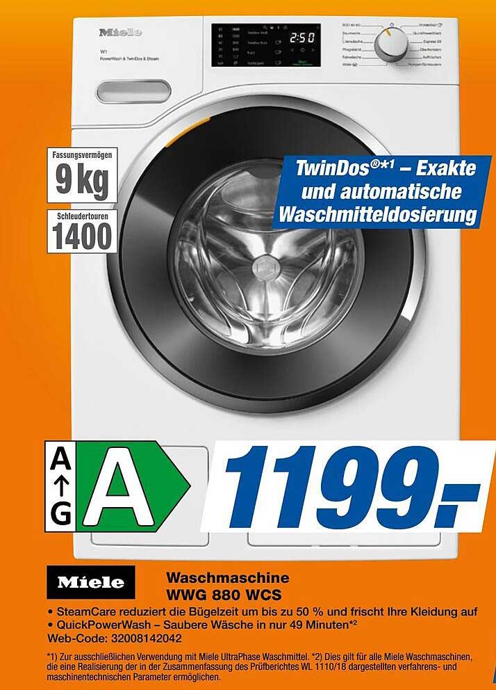 Miele Waschmaschine WWG 880 WCS