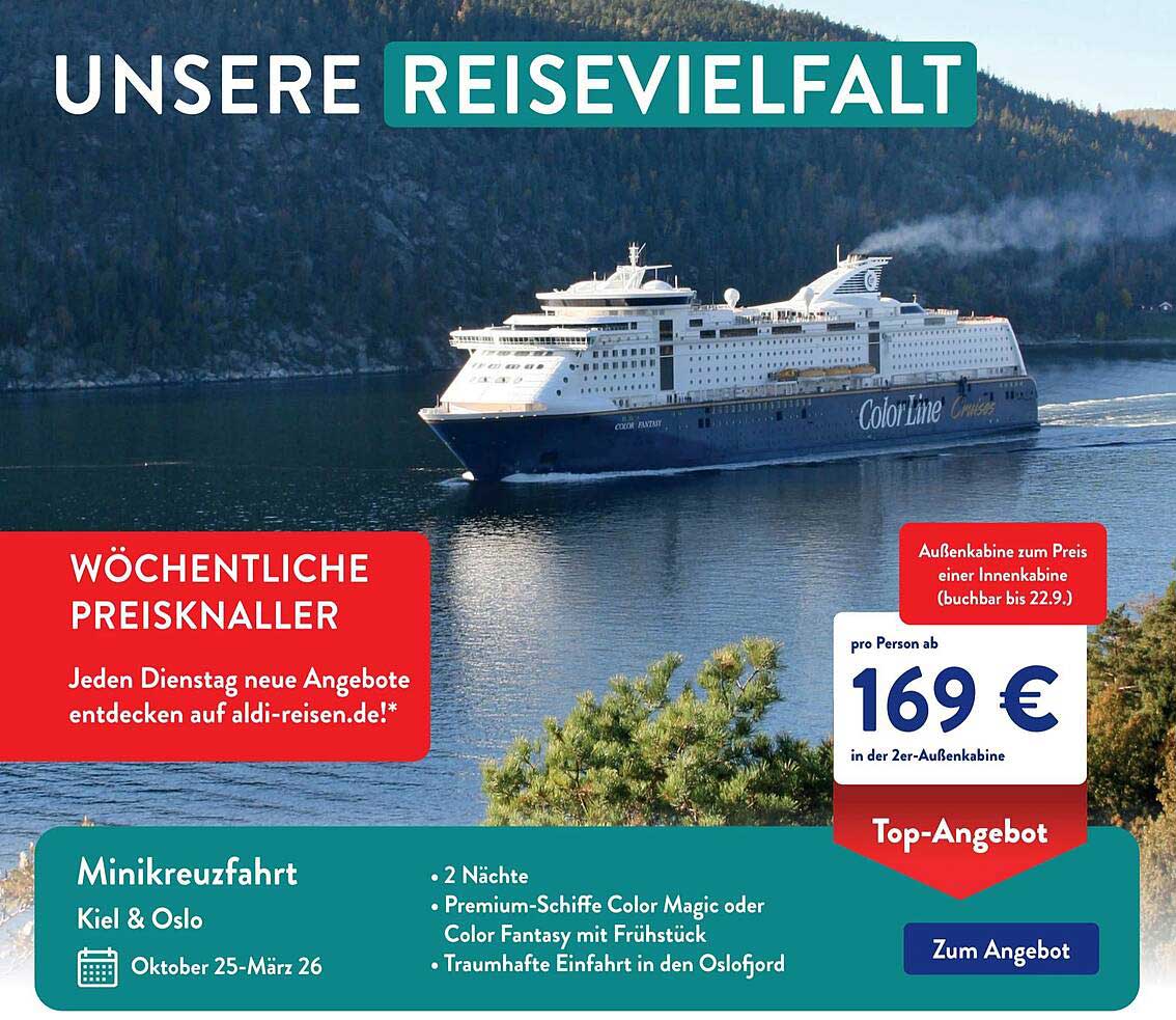 Minikreuzfahrt Kiel & Oslo - Top-Angebot