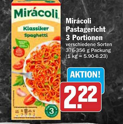 Mirácoli Pastagericht 3 Portionen - Spaghetti