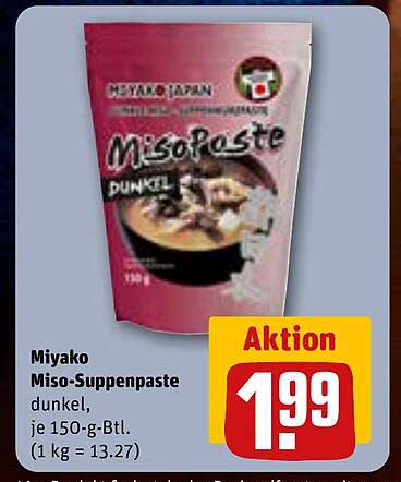 Miyako Miso-Suppenpaste Dunkel, je 150-g-Btl.