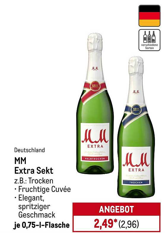 MM Extra Sekt - fruchtige Cuvee für besondere Anlässe