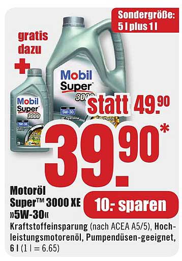 Mobil Super™ 3000 XE 5W-30 Motoröl