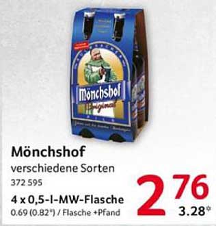 Mönchshof Bier Sortiment 4 x 0,5 l