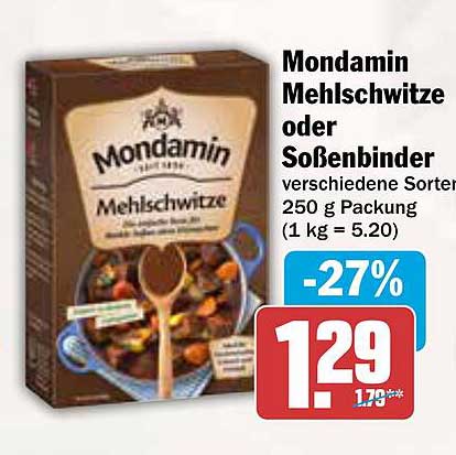 Mondamin Mehlschwitze oder Soßenbinder 250 g