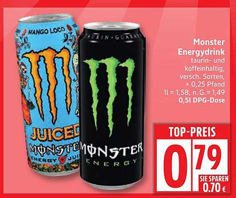 Monster Energydrink - verschiedene Sorten zum Top-Preis