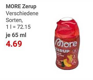 MORE Zerup Verschiedene Sorten 65 ml