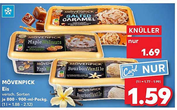 MÖVENPICK Eis – Verschiedene Sorten