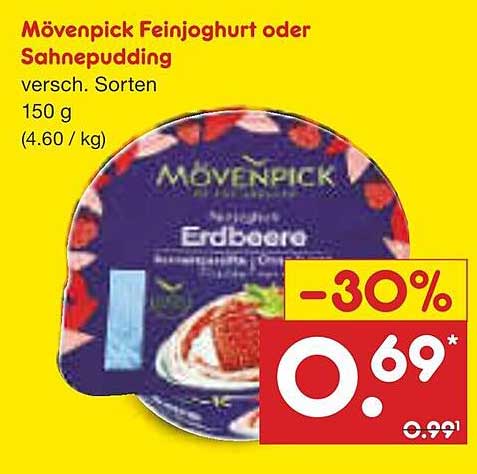 Mövenpick Feinjoghurt oder Sahnepudding 150 g, verschiedene Sorten