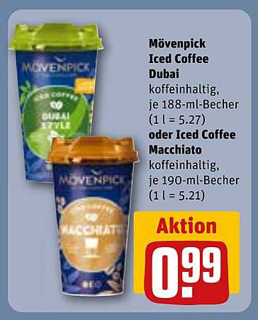 Mövenpick Iced Coffee Dubai oder Iced Coffee Macchiato