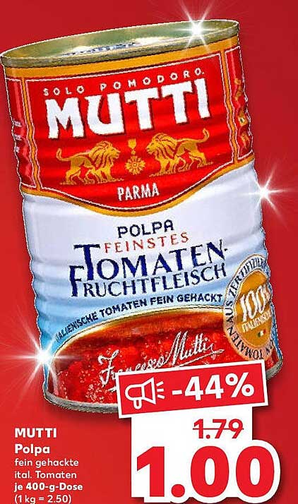 MUTTI Polpa - Feinstes Tomatenfruchtfleisch