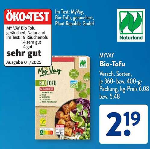 MY VAY Bio-Tofu geräuchert (360 g)