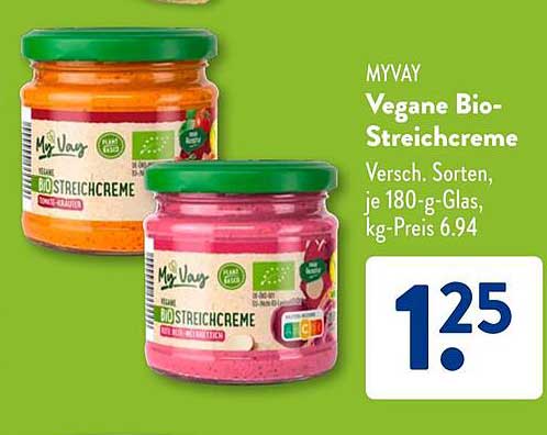MYVAY Vegane Bio-Streichcreme
