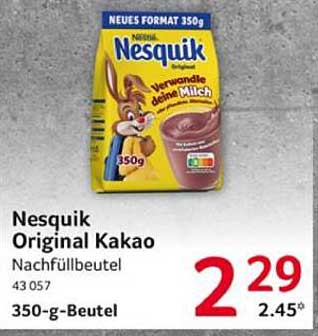Nesquik Original Kakao Nachfüllbeutel 350 g