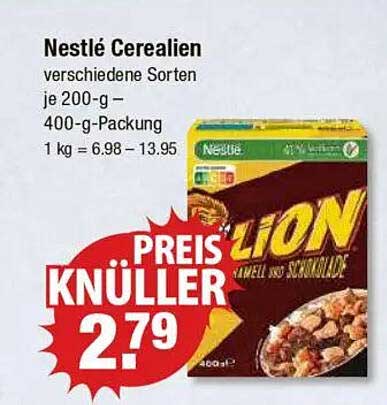 Nestlé Cerealien – verschiedene Sorten je 200-g – 400-g-Packung