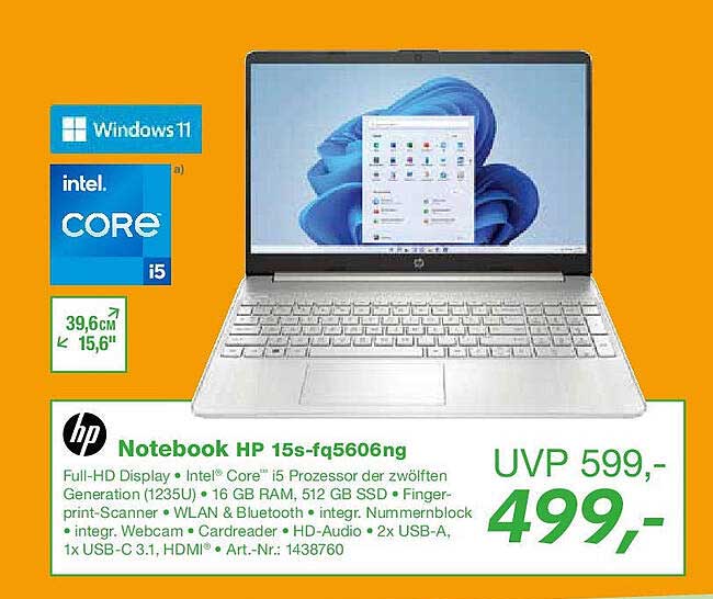 Notebook HP 15s-fq5606ng