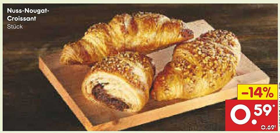 Nuss-Nougat-Croissant