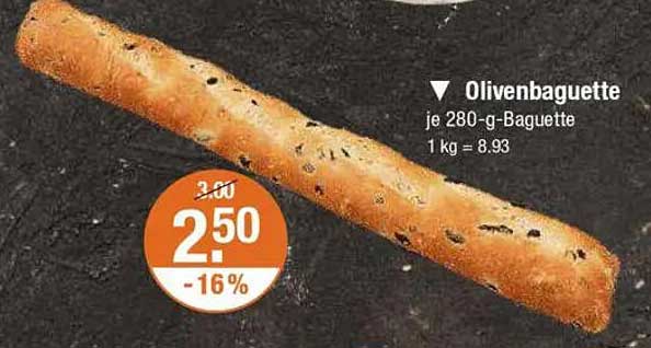 Olivenbaguette je 280-g-Baguette