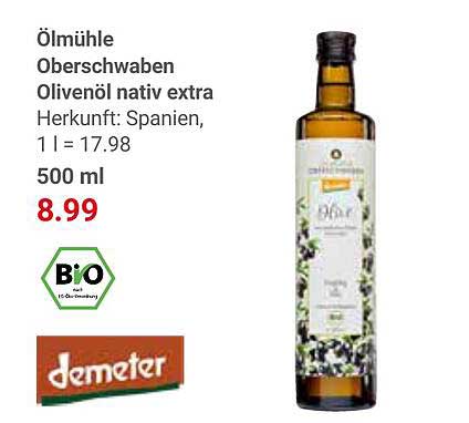 Ölmühle Oberschwaben Olivenöl nativ extra 500 ml