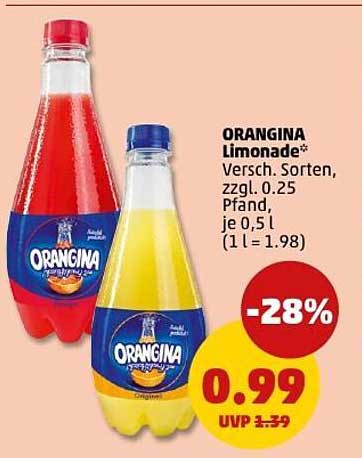 ORANGINA Limonade - Verschiedene Sorten