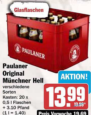 Paulaner Original Münchner Hell Kasten