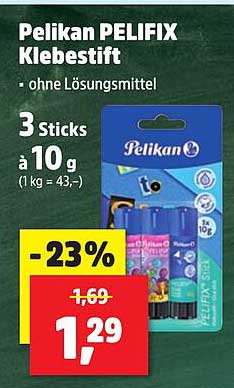 Pelikan PELIFIX Klebestift - 3 Sticks à 10 g