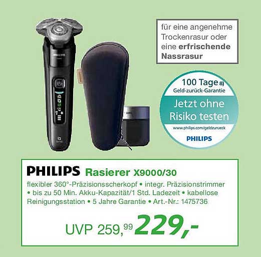 PHILIPS Rasierer X9000/30
