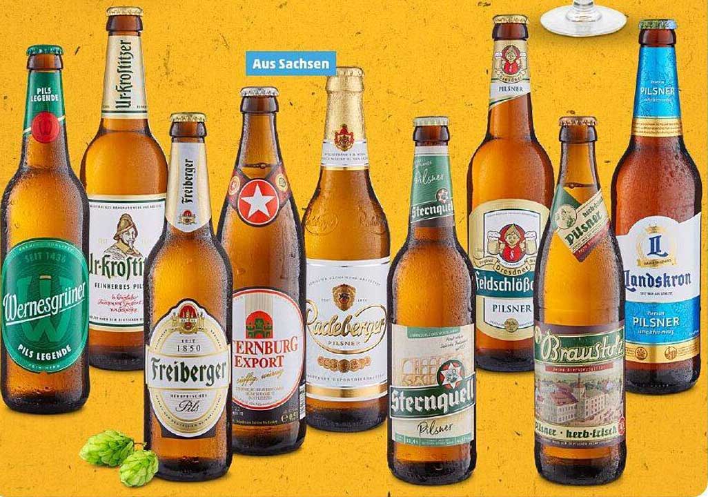 Pilsner Sortiment aus Sachsen - Erfrischende Auswahl