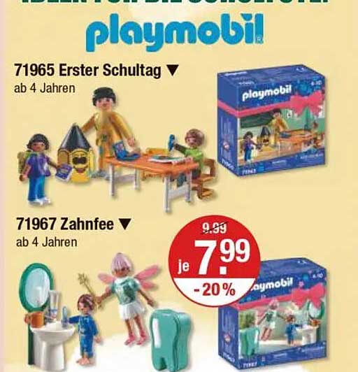 PLAYMOBIL 71965 Erster Schultag und 71967 Zahnfee