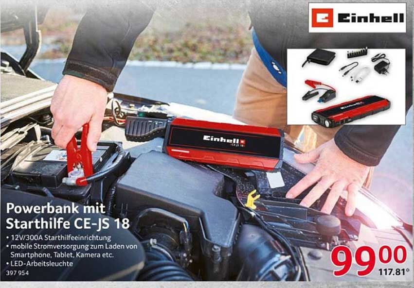 Powerbank mit Starthilfe CE-JS 18