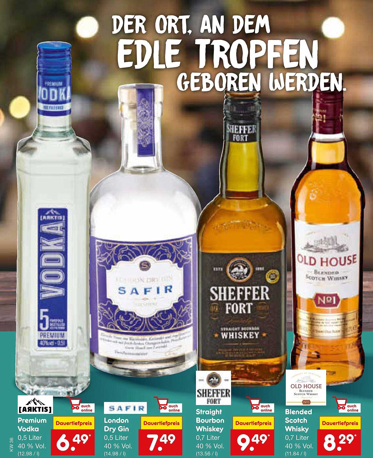 Premium Vodka 0,5 Liter - 6,49 €