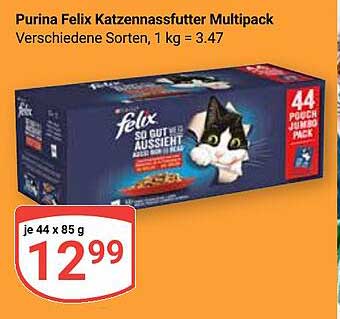 Purina Felix Katzennassfutter Multipack