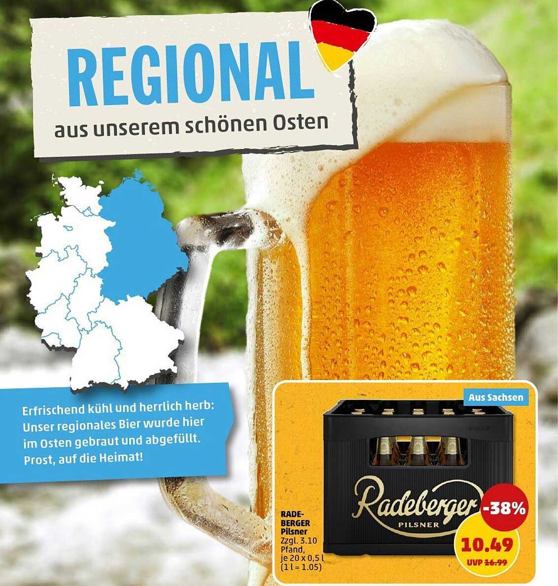Radeberger Pilsner 20 x 0,5 l Packung