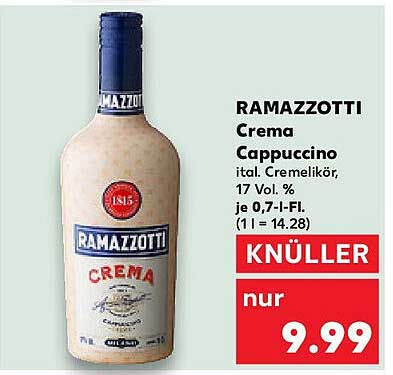 RAMAZZOTTI Crema Cappuccino