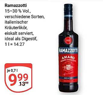 Ramazzotti Kräuterlikör 0,7 l