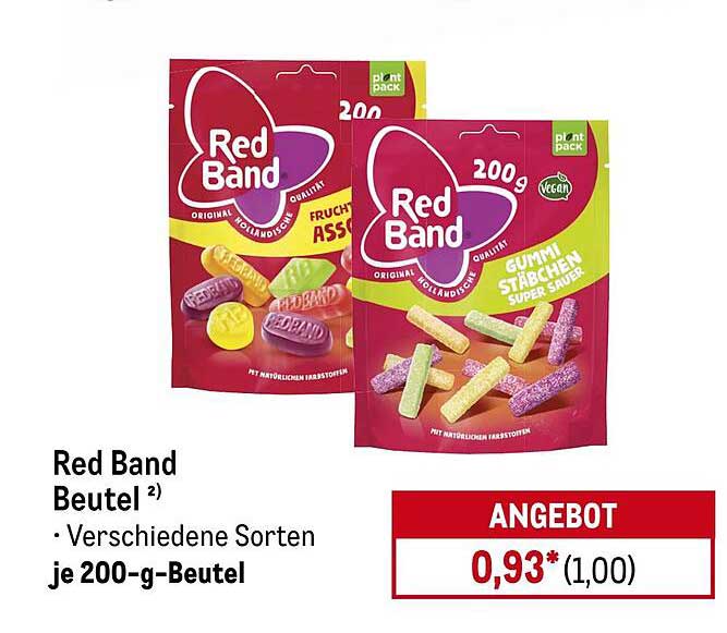 Red Band Beutel – Verschiedene Sorten je 200-g-Beutel