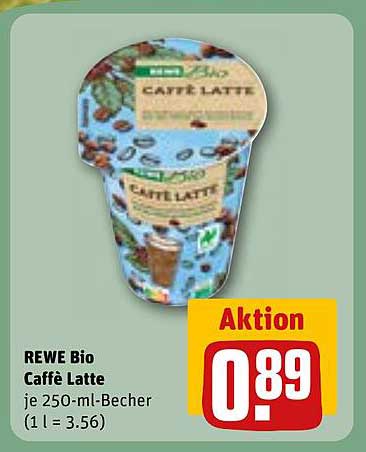 REWE Bio Caffè Latte 250 ml Becher
