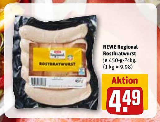 REWE Regional Rostbratwurst 450 g