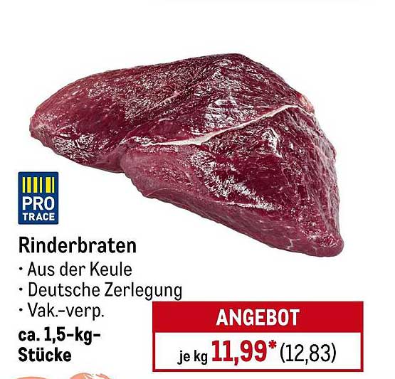 Rinderbraten aus der Keule - PRO TRACE