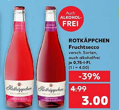 ROTkäppchen Fruchtsecco - versch. Sorten, auch alkoholfrei