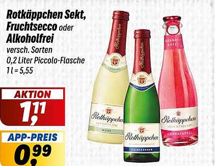 Rotkäppchen Sekt, Fruchtsecco oder Alkoholfrei - verschiedene Sorten