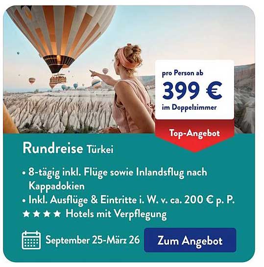 Rundreise Türkei – 8 Tage inkl. Flüge