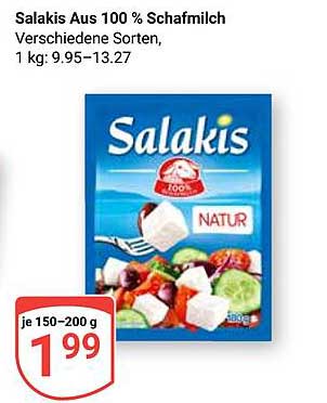 Salakis Aus 100 % Schafmilch - Verschiedene Sorten