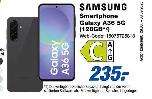 Samsung Smartphone Galaxy A36 5G (128GB)