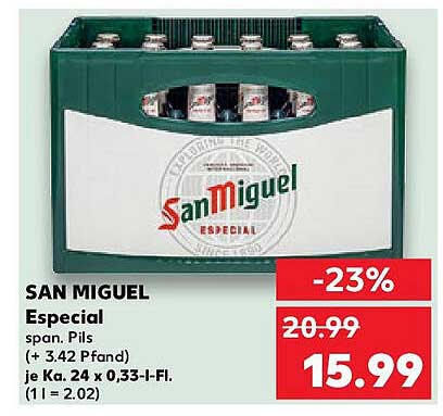 SAN MIGUEL Especial span. Pils - 23% Rabatt!